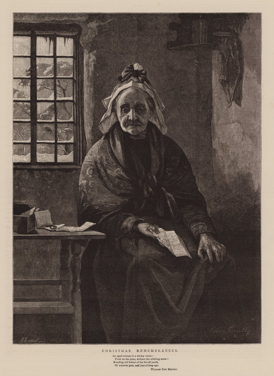 Noel Hatıraları (gravür) by English School