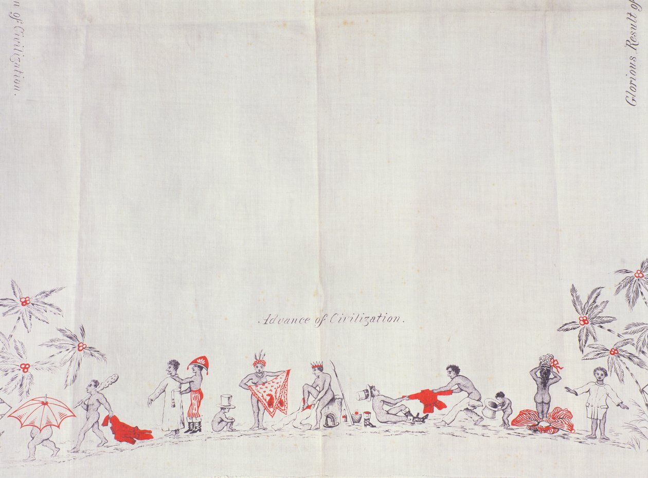 Fiji Uygarlığı, 1879 (pamuk üzerine baskı) by English School