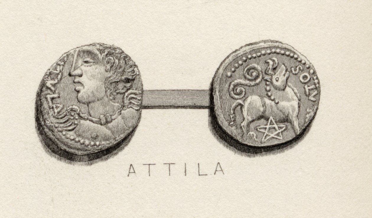 Hunların Kralı Attila dönemine ait sikke by English School