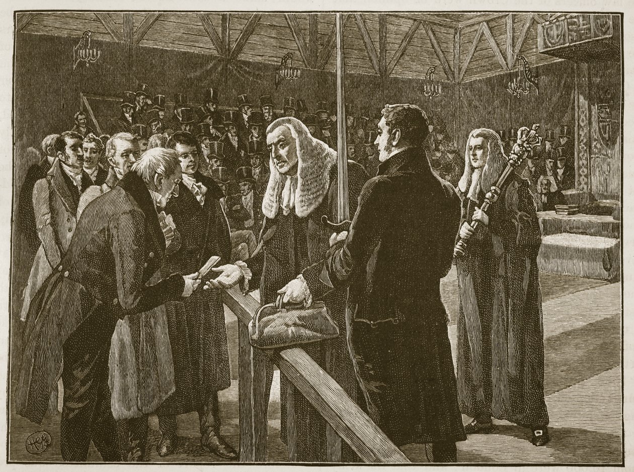 Parlamento Binası arasındaki konferans, 1835, Cassells Illustrated History of England