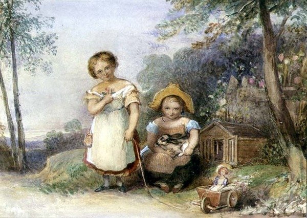Cornish Iskaları (kağıt üzerine sulu boya) by English School