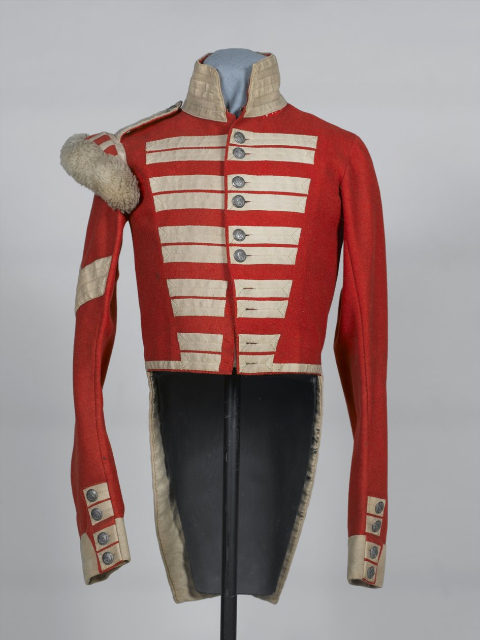 Onbaşılar tam elbise ceketi, 2. Avrupa Alayı, Işık, Bombay, c.1850 by English School