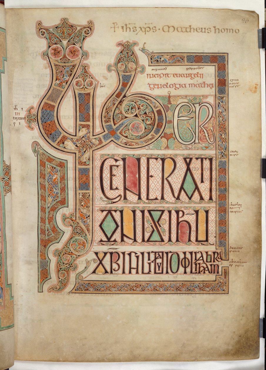 Cott Nero D IV f.27 Lindisfarne İncilleri