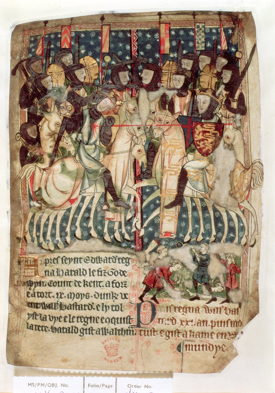 Cott Vitt A XIII f.3v William, Hastings Savaşı