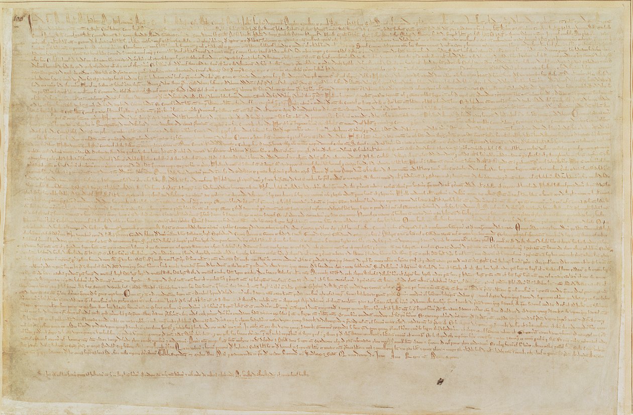 Pamuk Augustus II 106 Magna Carta by English School