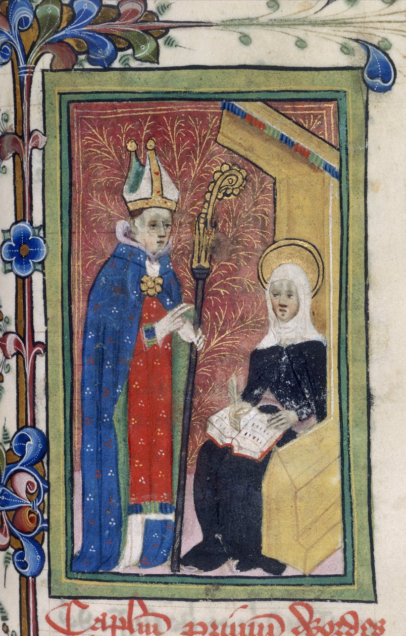 Pamuk Claudius B. I, f.117 St. Bridget, İsa