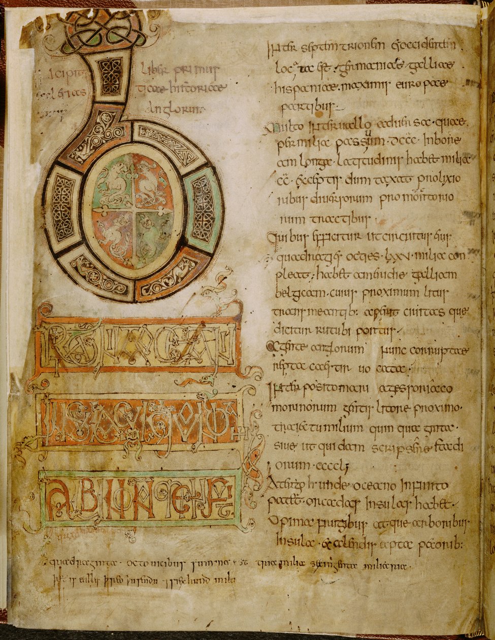 Cotton Tiberius C. II, f.5v İlk 