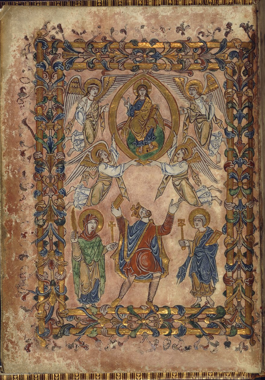 Cotton Vespasian A. VIII, f.2v Edgar, Mesih