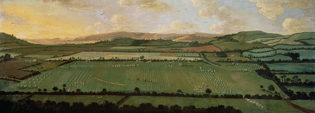 Country Round Dixton Malikanesi, c.1725 by English School
