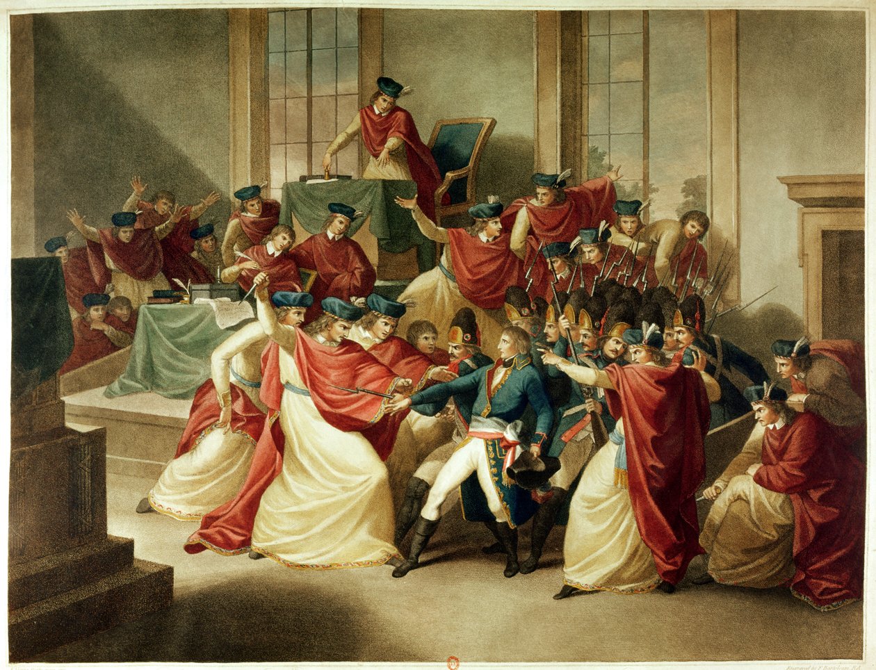 18 Brumaire Darbesi, 10 Kasım 1799 by English School