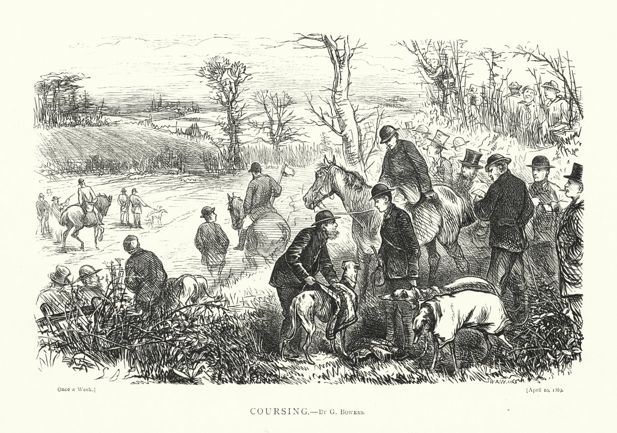 Coursing (gravür) by English School