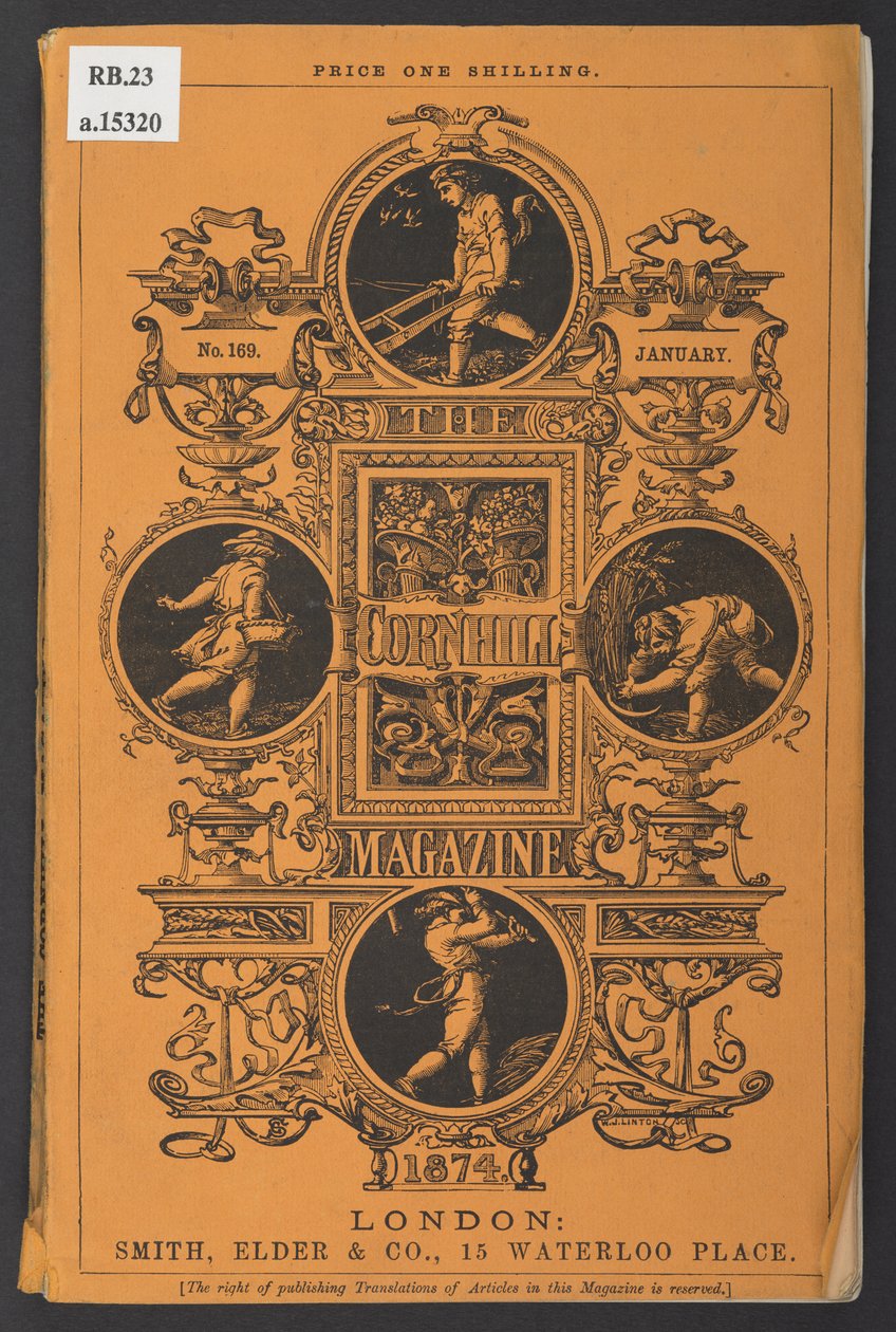 The Cornhill Dergisinin Kapağı, Ocak 1874 by English School