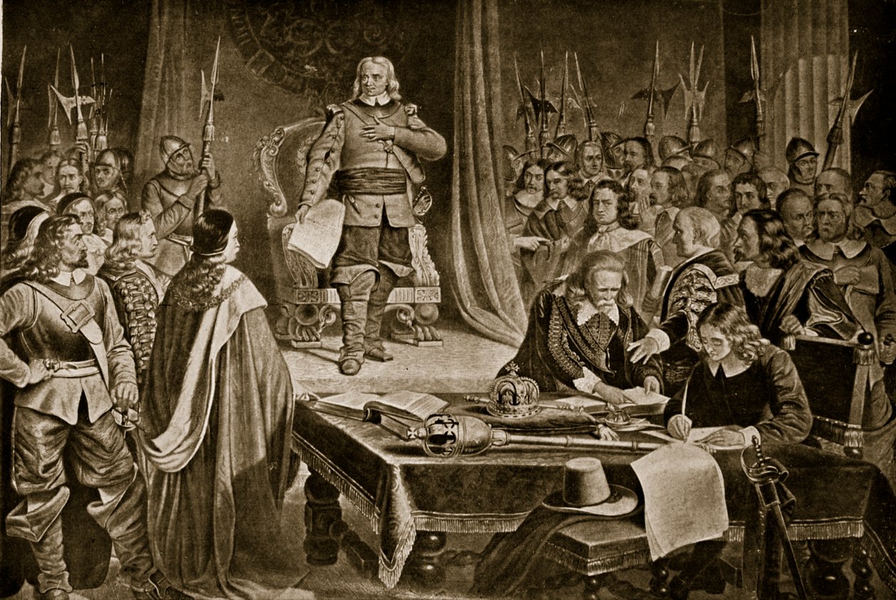 Cromwell tacı reddediyor, Hutchinsons Story of the British Nation