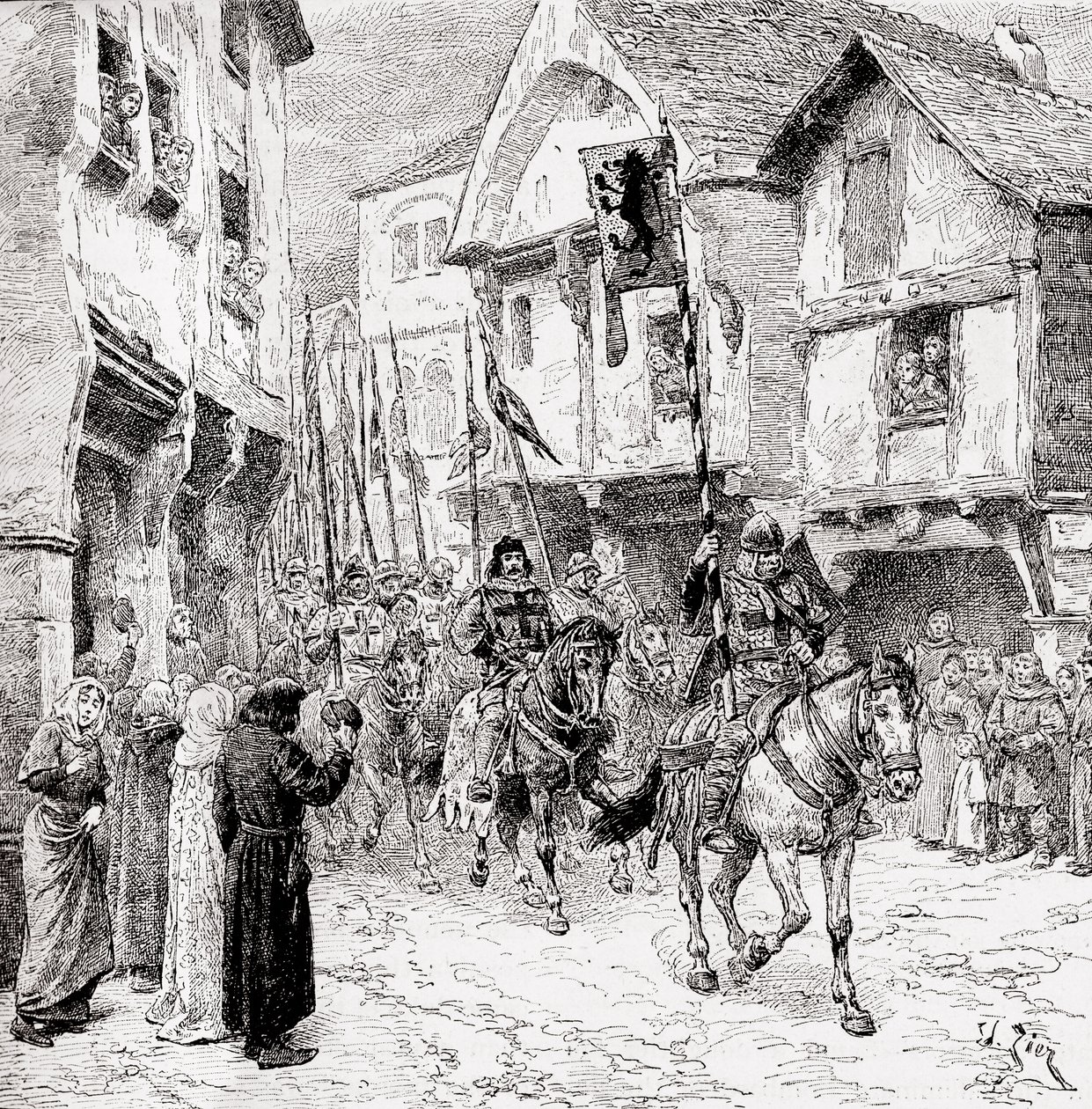Kutsal Topraklar için yolda Haçlılar by English School