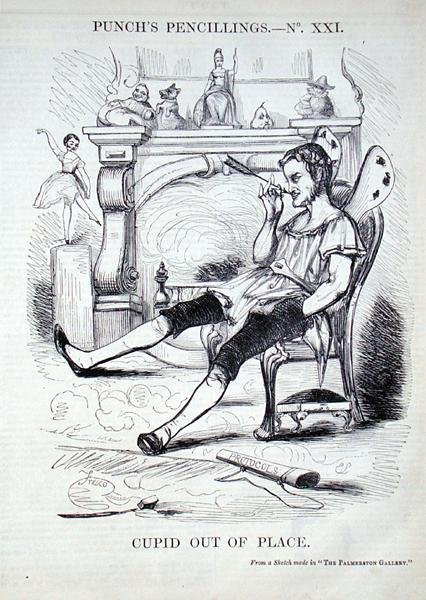 Cupid Out of Place (gravür) by English School