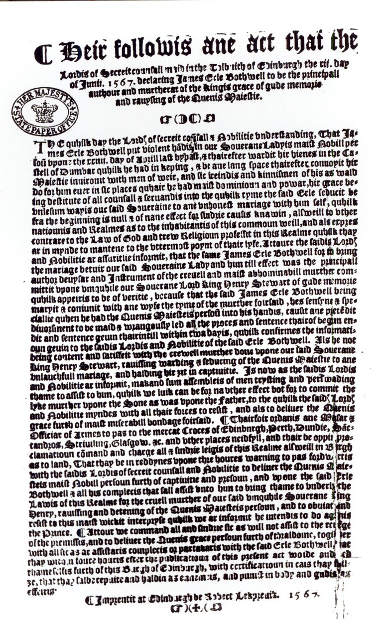 Lordlar tarafından, Bothwell Kontu