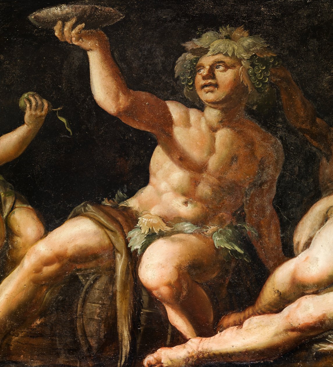 Boyalı panel detayı, Elysium Odası, Bolsover Kalesi (panel üzeri yağlı boya) by English School