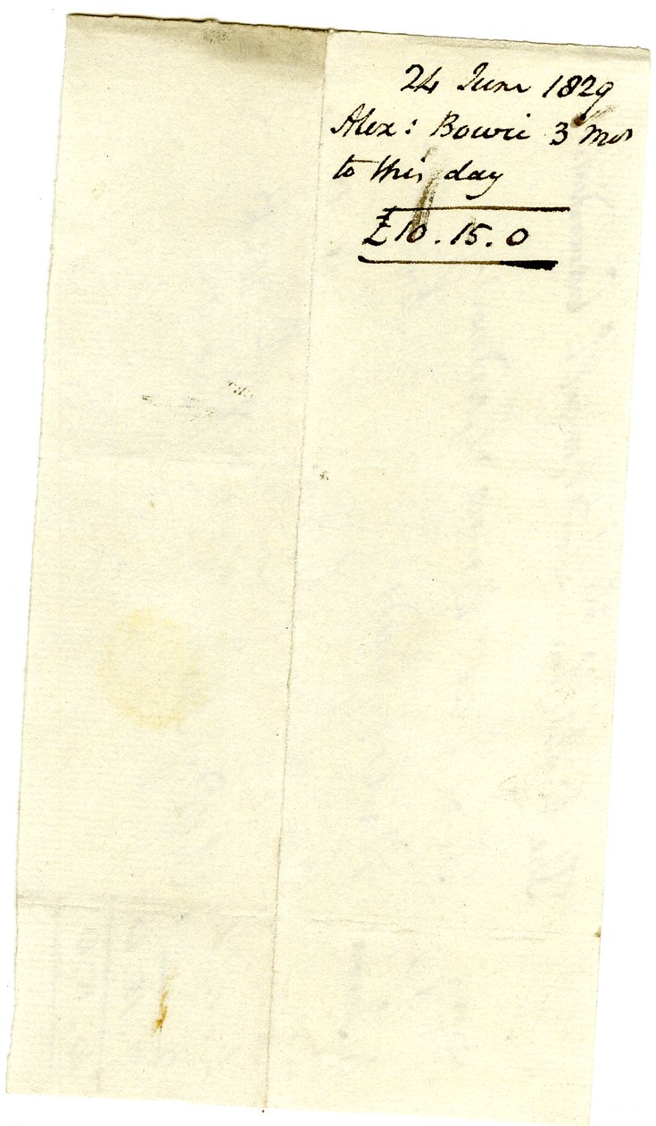 Devonshire MSS AS 3101, Pinder Simpson tarafından Lord George Cavendish için kapatılmış, Alexander Bowie