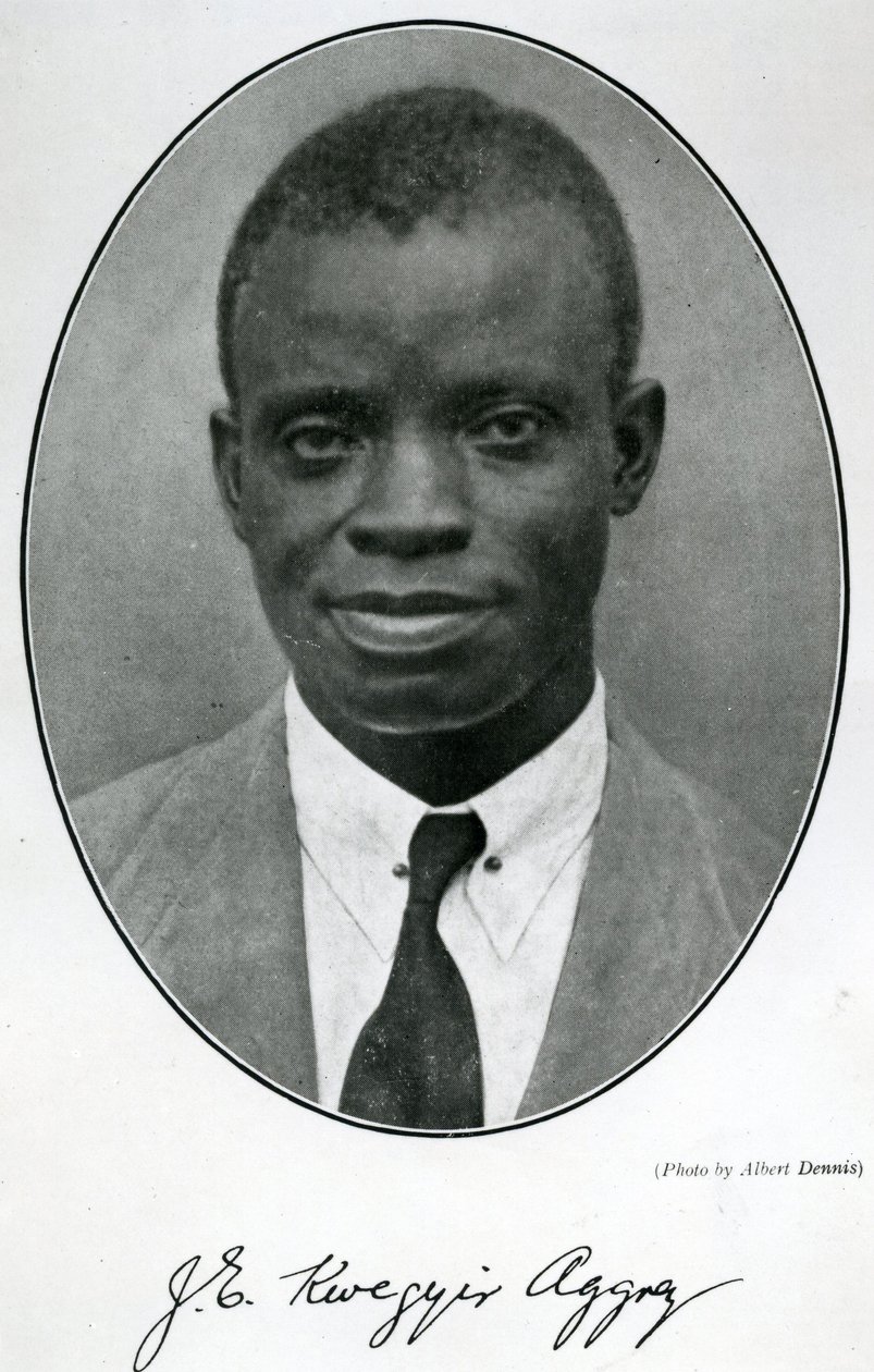 Dr. James Emmanuel Kwegyir Aggrey (1875-1927) (s / b fotoğraf)   Anababa by English School