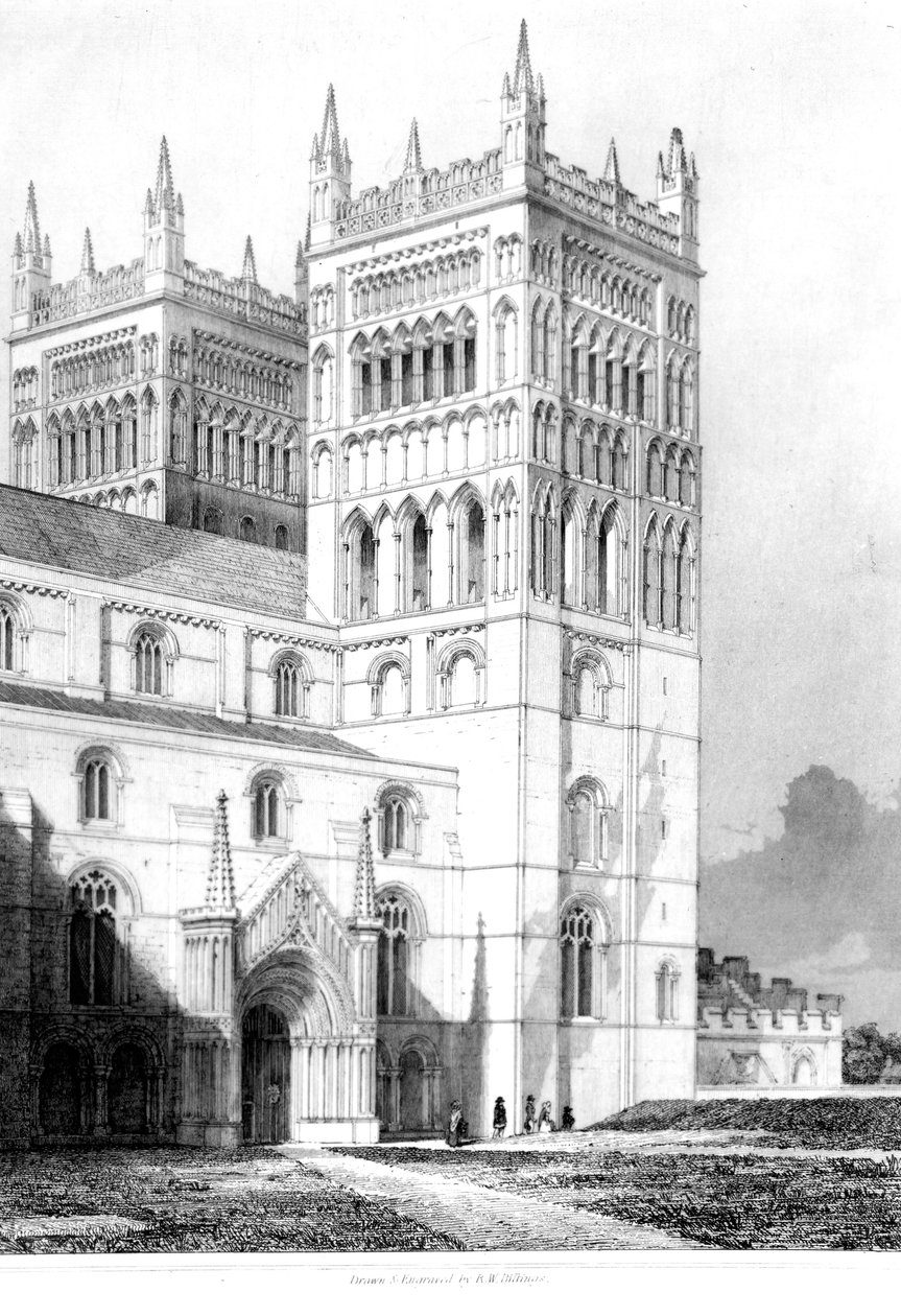 Durham Katedrali, 1843 by English School