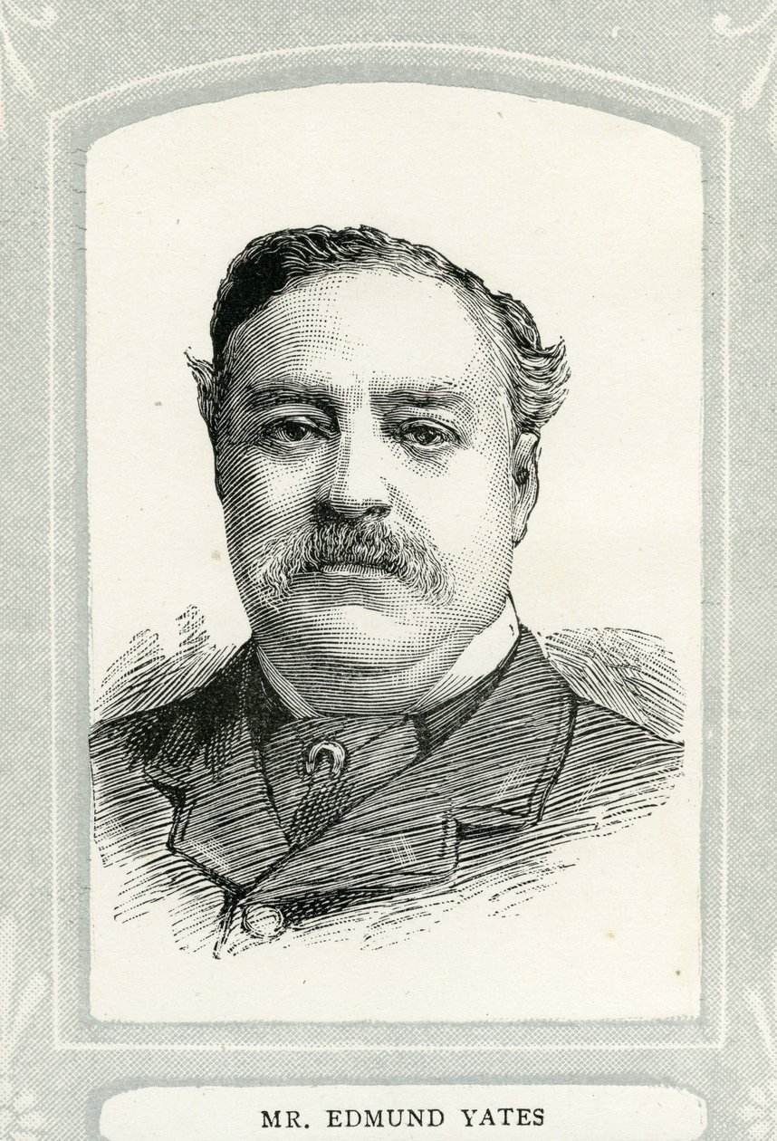 Edmund Yates (1831-94), gazeteci ve romancı by English School