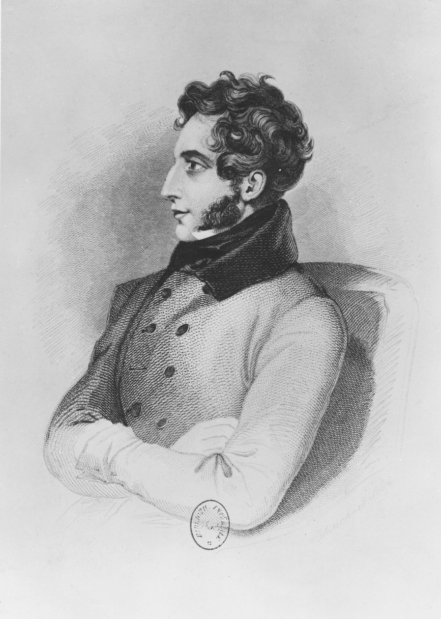 Edward Bulwer-Lytton, Lord Lytton (gravür) by English School