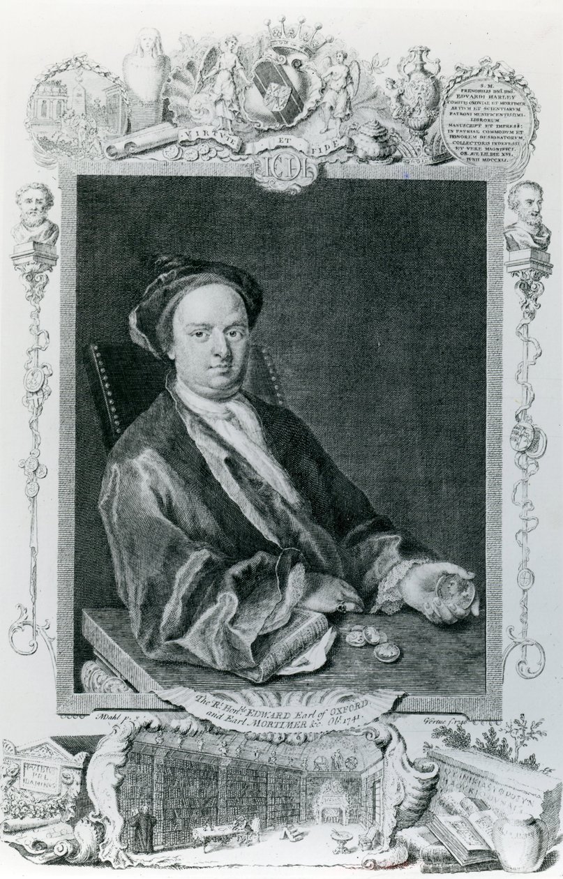 Edward Harley, 2. Oxford Kontu (1689-1741) by English School
