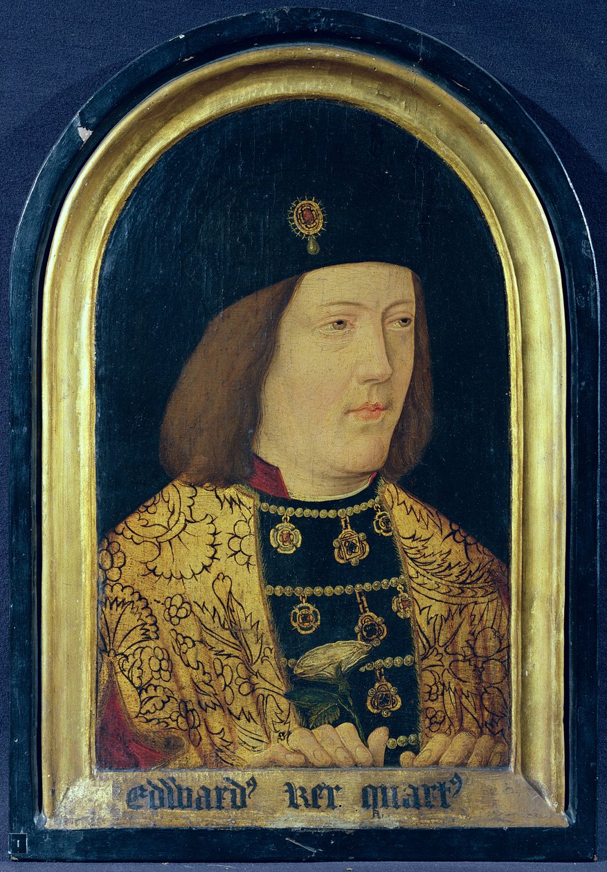 Edward IV, c.1510-1540 (panelde yağlı boya) (ayrıca bkz. 711008) by English School