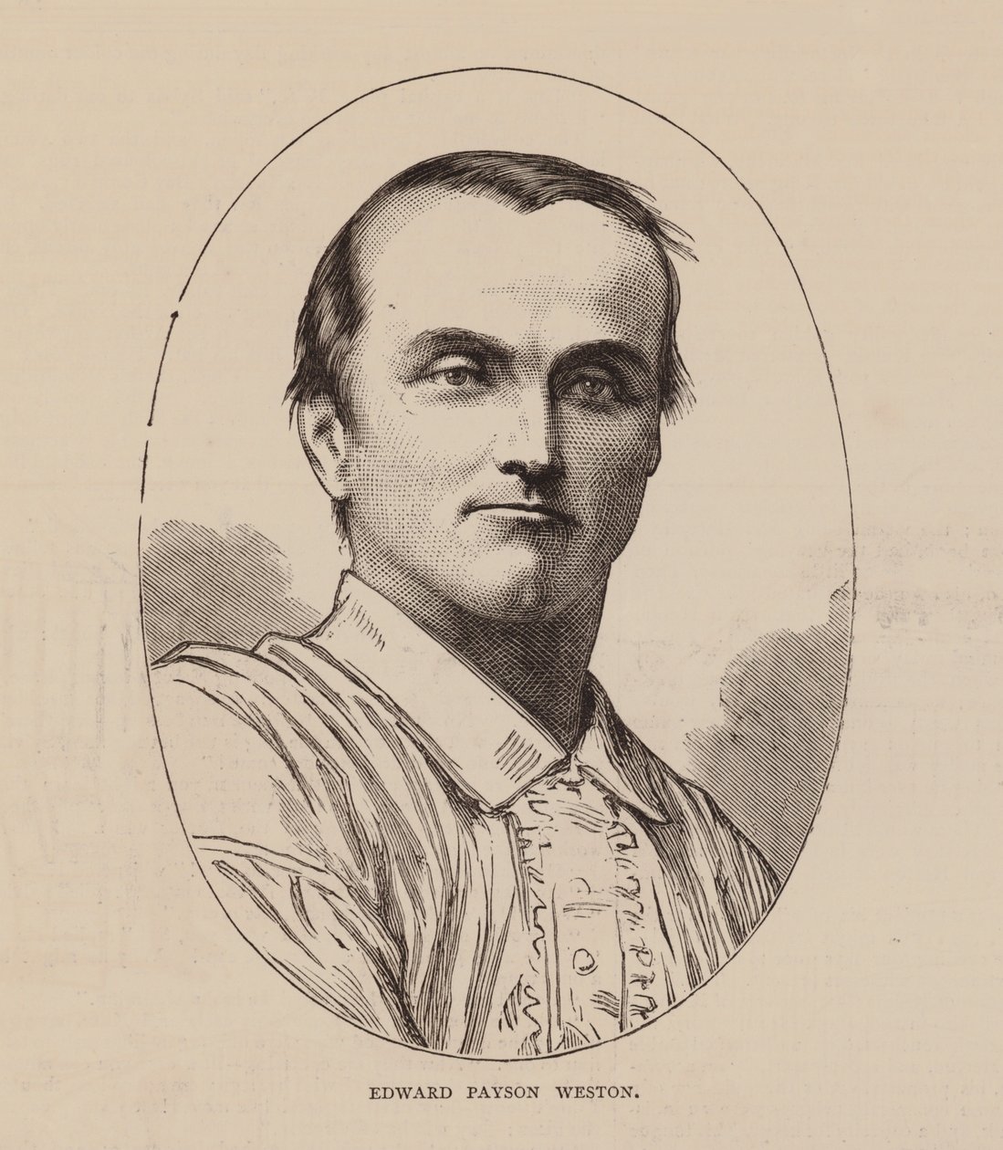 Edward Payson Weston (gravür) by English School