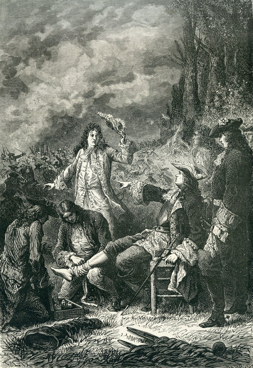 Edward Villiers, 1643 Newbury savaşında yaralandı by English School