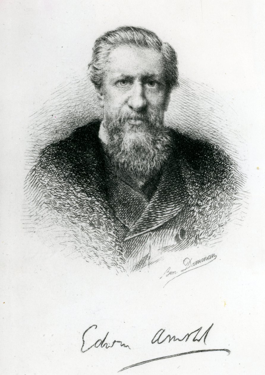 Edwin Arnold (1832-1904) (gravür) by English School