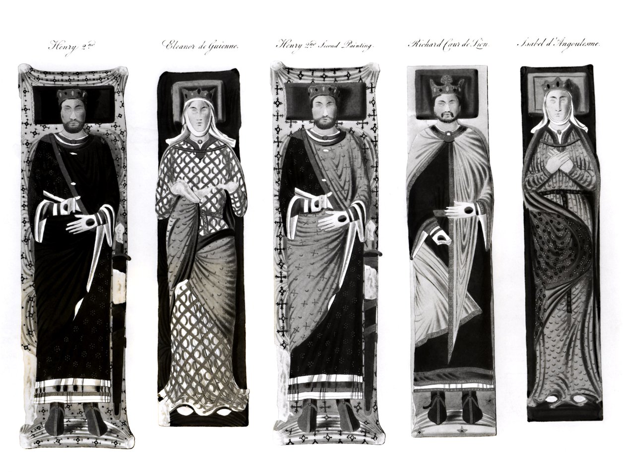 Henry II (1133-89) Eleanor of Aquitaine (c.1122-1204), Richard Coeur de Lion (1157-99) ve Isabel d