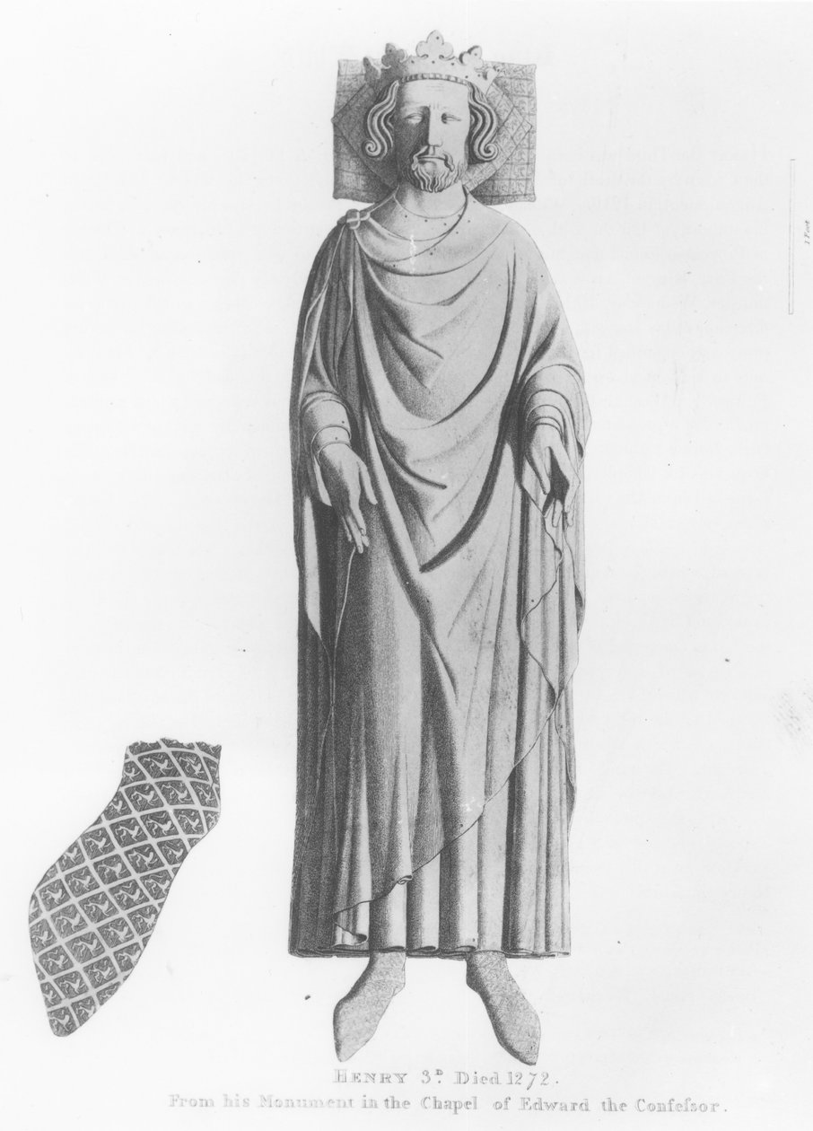 Effigy of King Henry III (1207-72) from his monument in the Chapel of Edward the Confessor   by English School