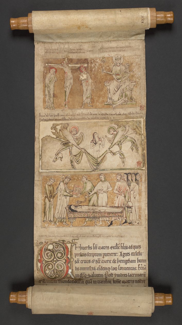 Egerton MS 2849, Membrane I, c.1225-30 (vellum) by English School