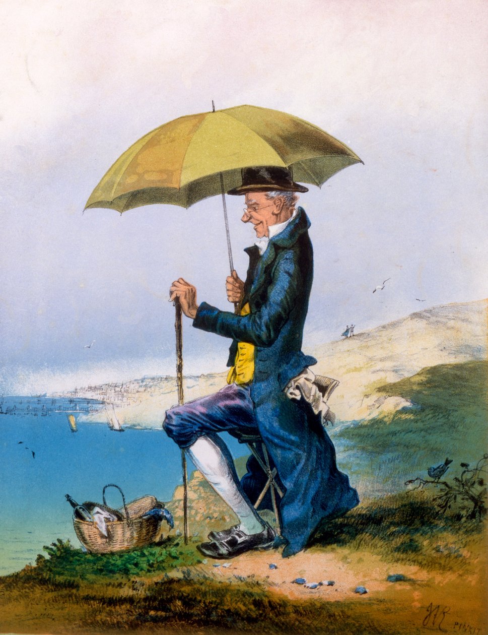 Üç Şilin için Deniz Kenarında Sekiz Saat, baskı A. Concannen, 1873 by English School