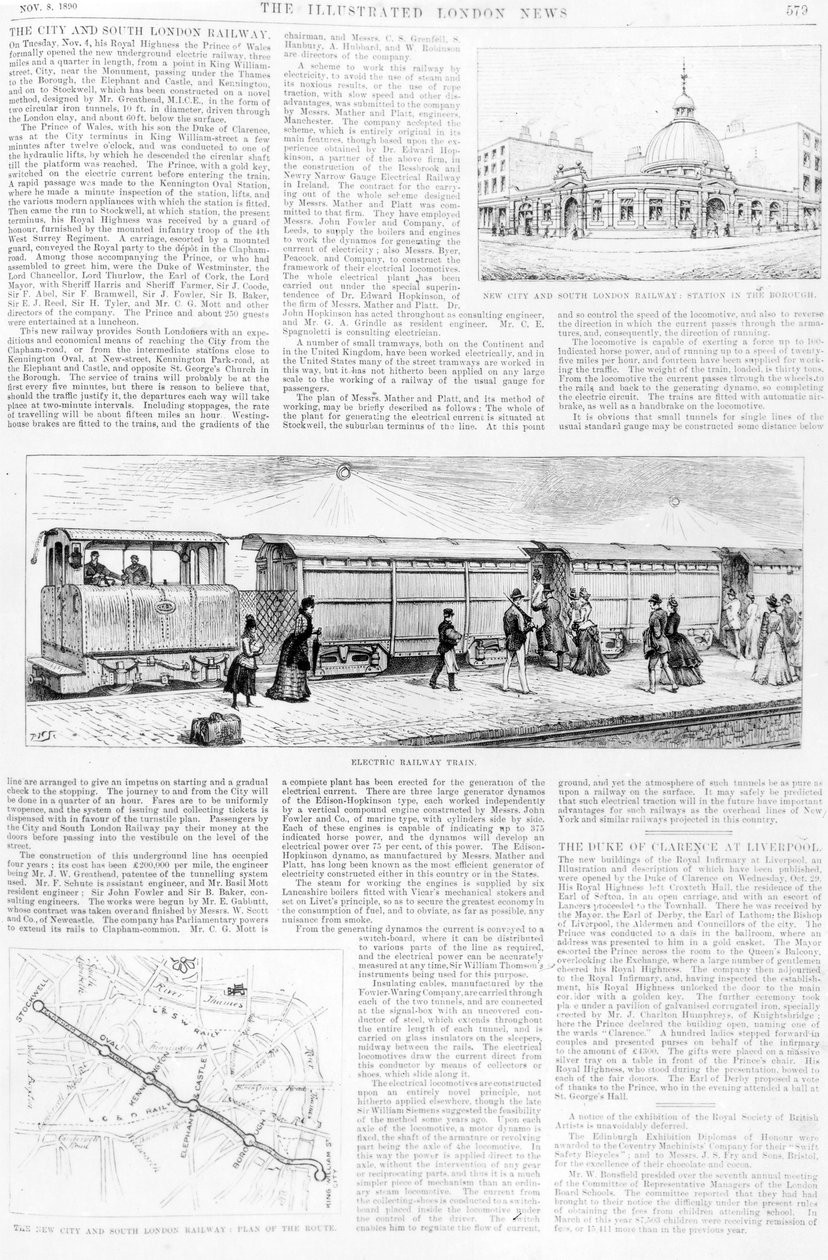 Elektrikli Tramvay, 1890 by English School
