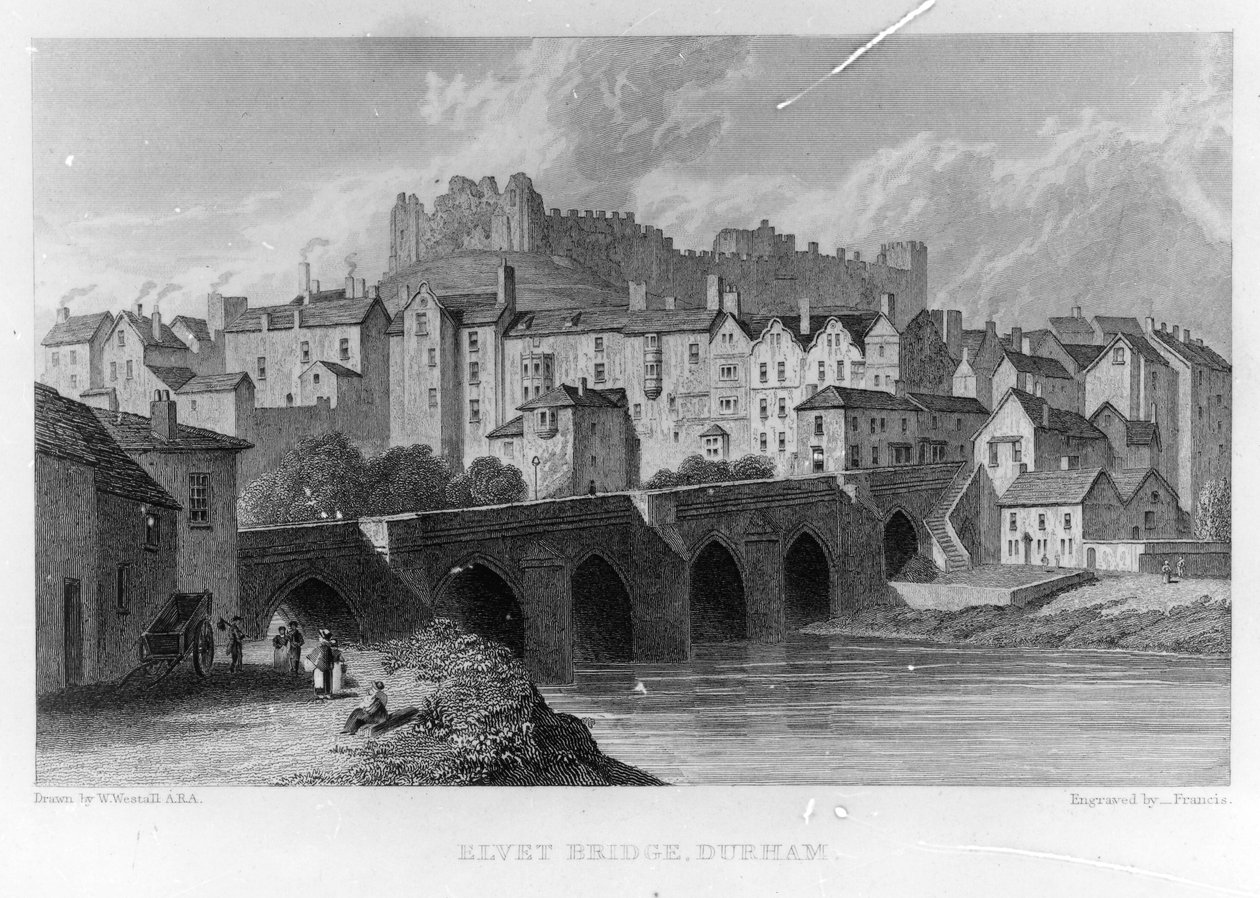 Elvet Köprüsü, Durham, ? Frances, W. Westall