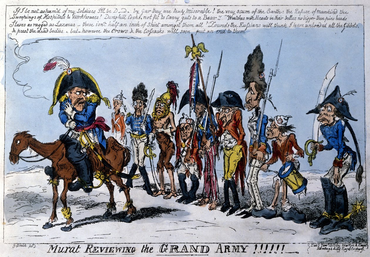 Büyük Ordunun başında İmparatorluğun mareşali Joachim Murat