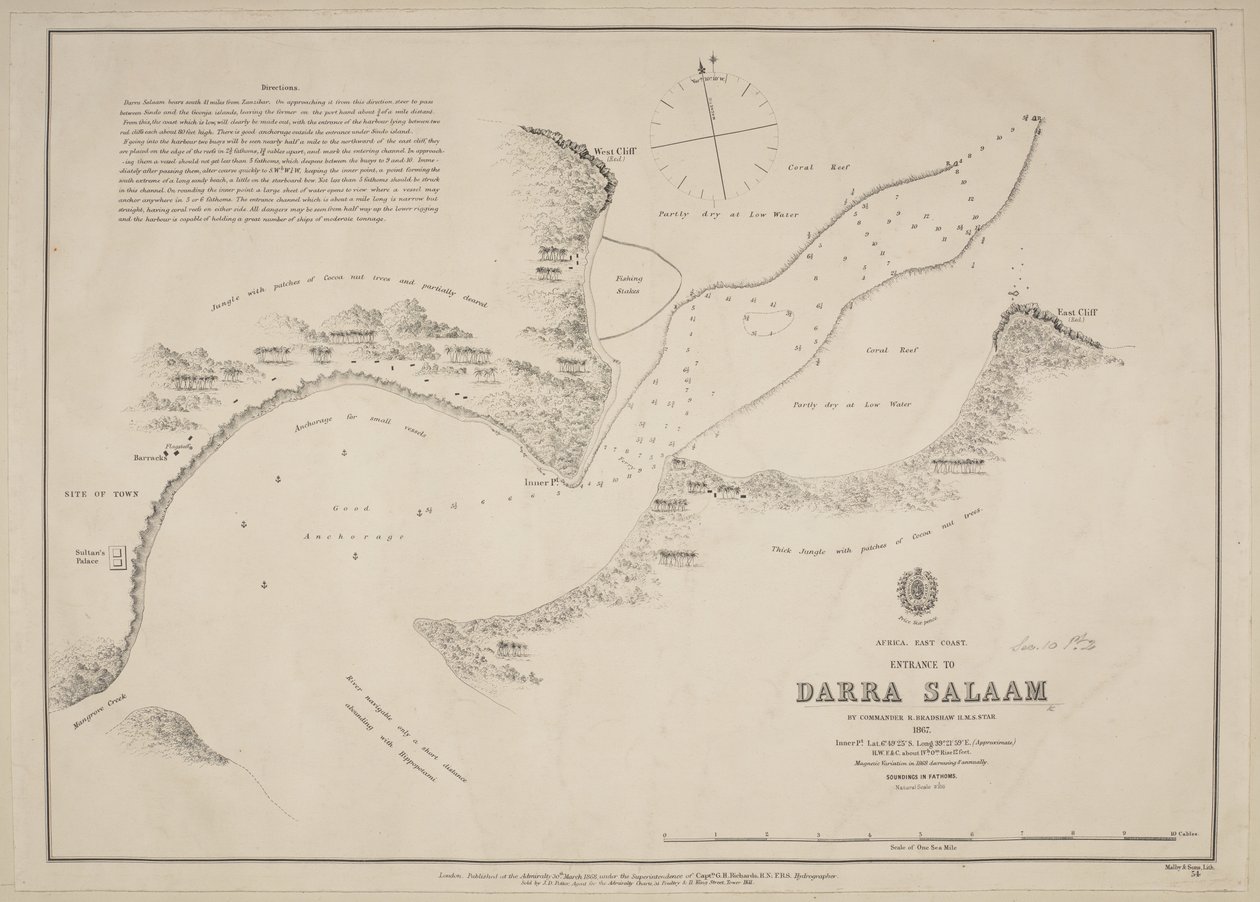 Darra Salaam'a giriş, Komutan R. Bradshaw, HMS Star by English School