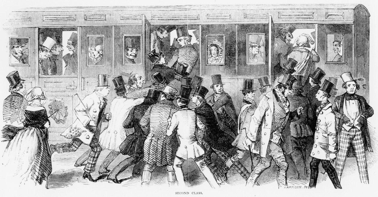 Epsom Yarışları 1847: Demiryolu - İkinci Sınıf by English School