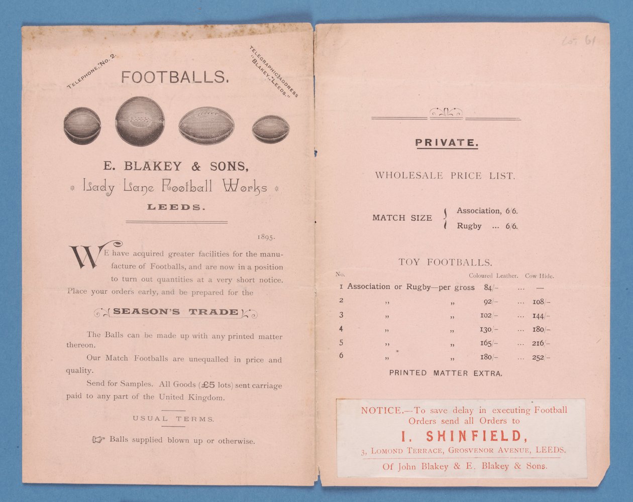 E. Blakey & Sons tarafından üretilen ekipman kataloğu, 1895 by English School