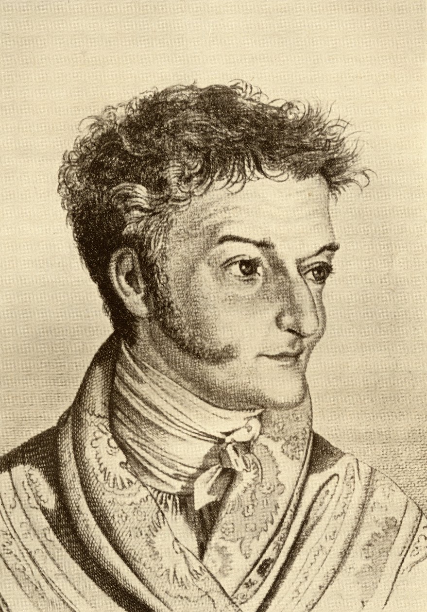 Ernst Theodor Amadeus Hoffmann (1776-1822) (gravür) by English School