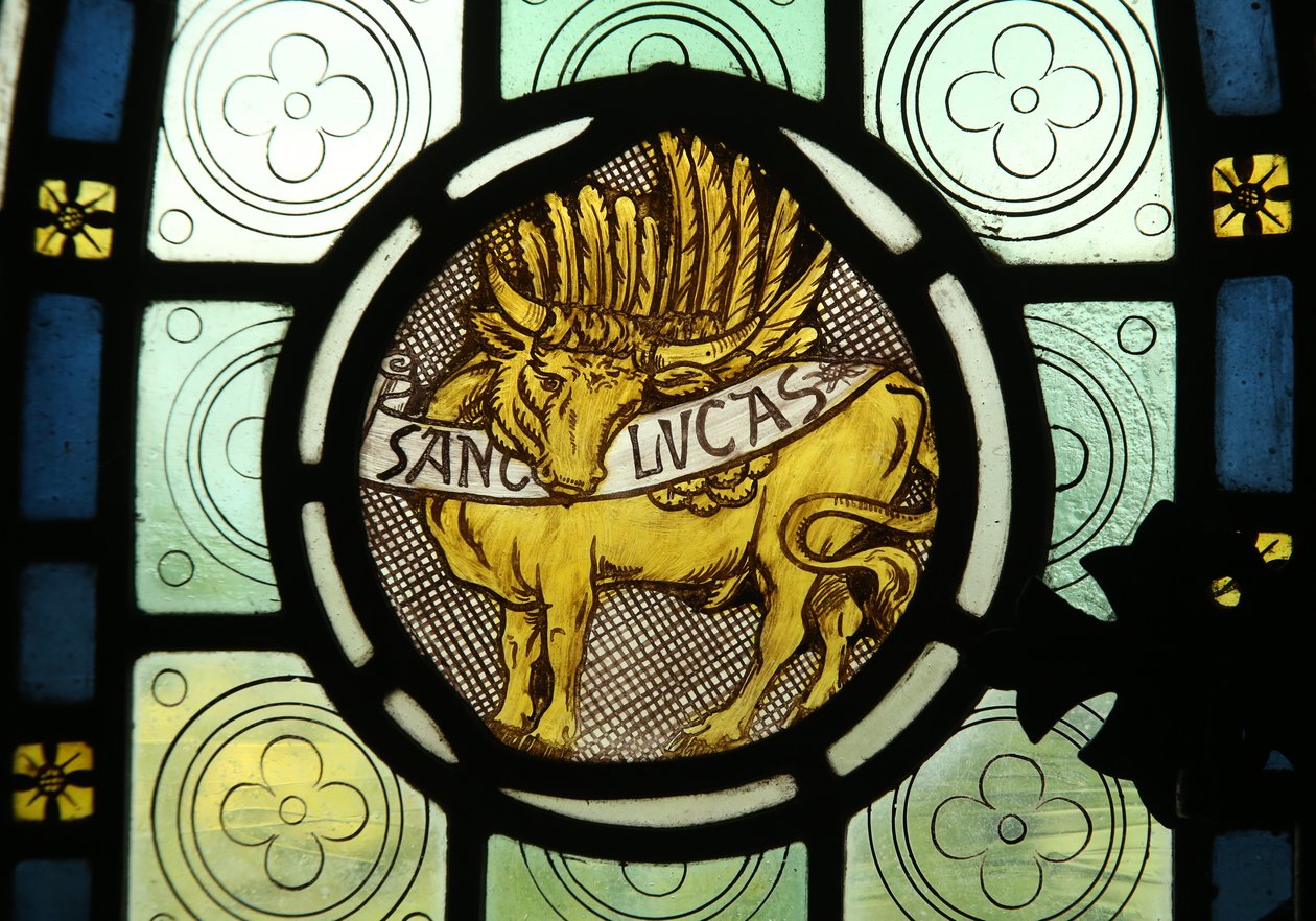 Evangelist amblemi: St Luke by English School