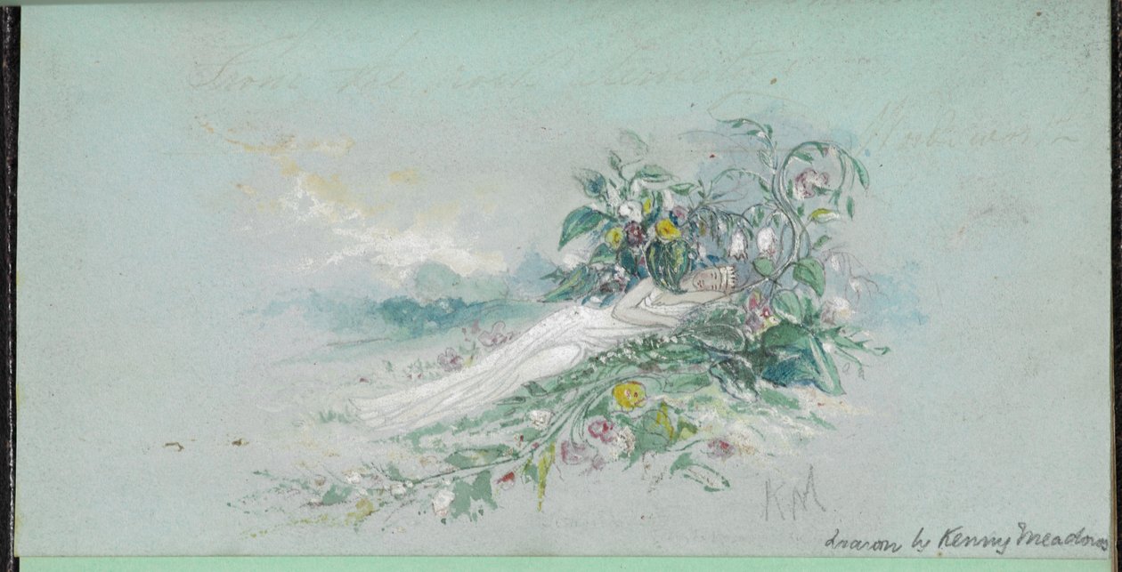 F.7: Çiçekler arasında bir kadın, 