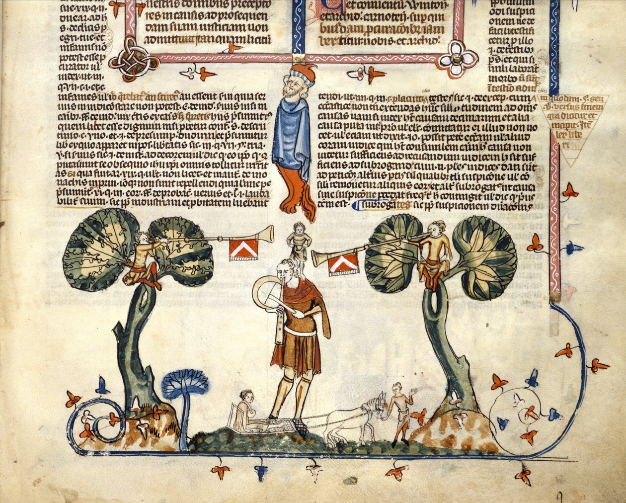 F.94 Fife ve Davul çalan adam, Smithfield Decretals