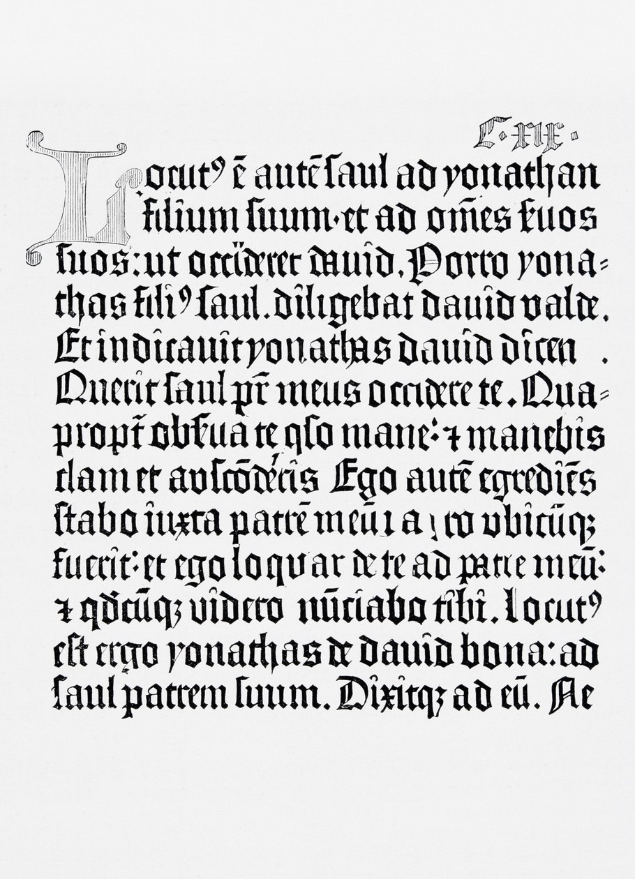 Johannes Gutenberg tarafından basılan İncil