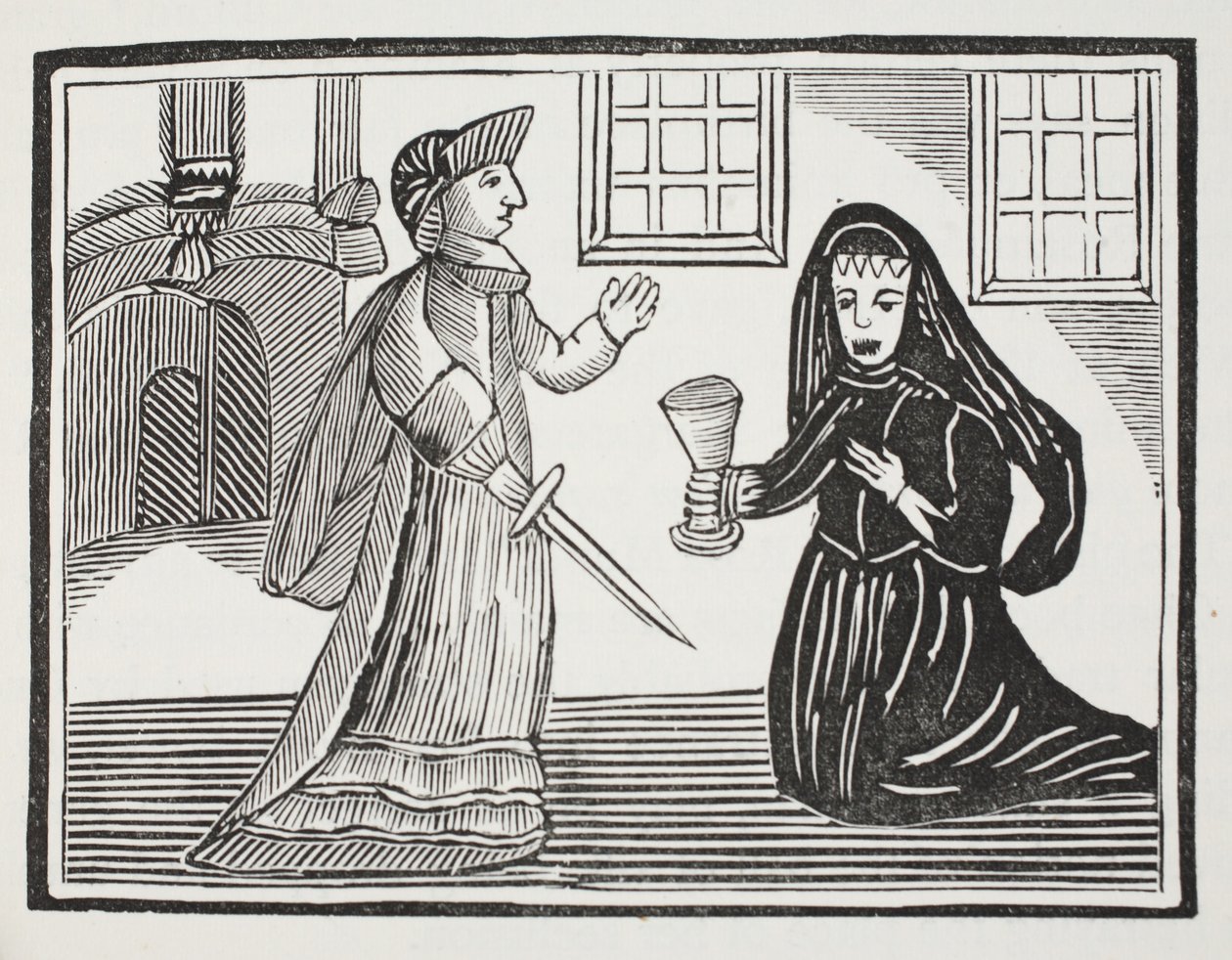 Fair Rosamond, Kraliçe Eleanor tarafından zehirleniyor, John Ashton