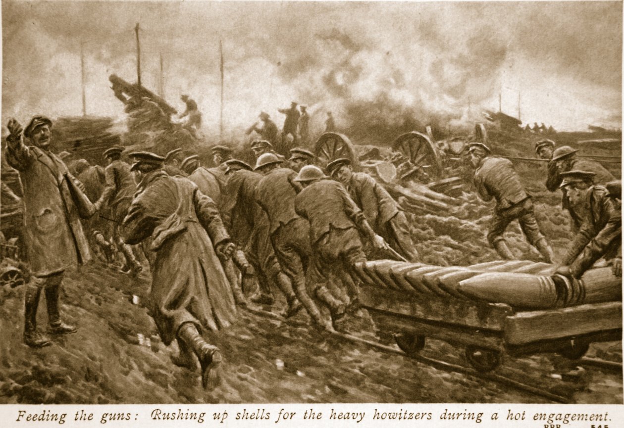 Silahları beslemek, 1914-19 by English School