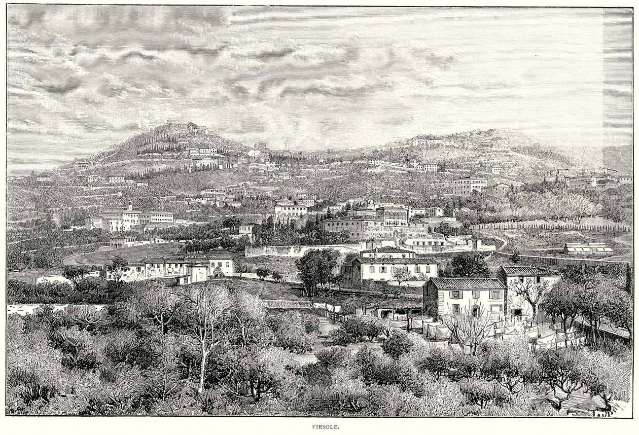 Fiesole (gravür) by English School