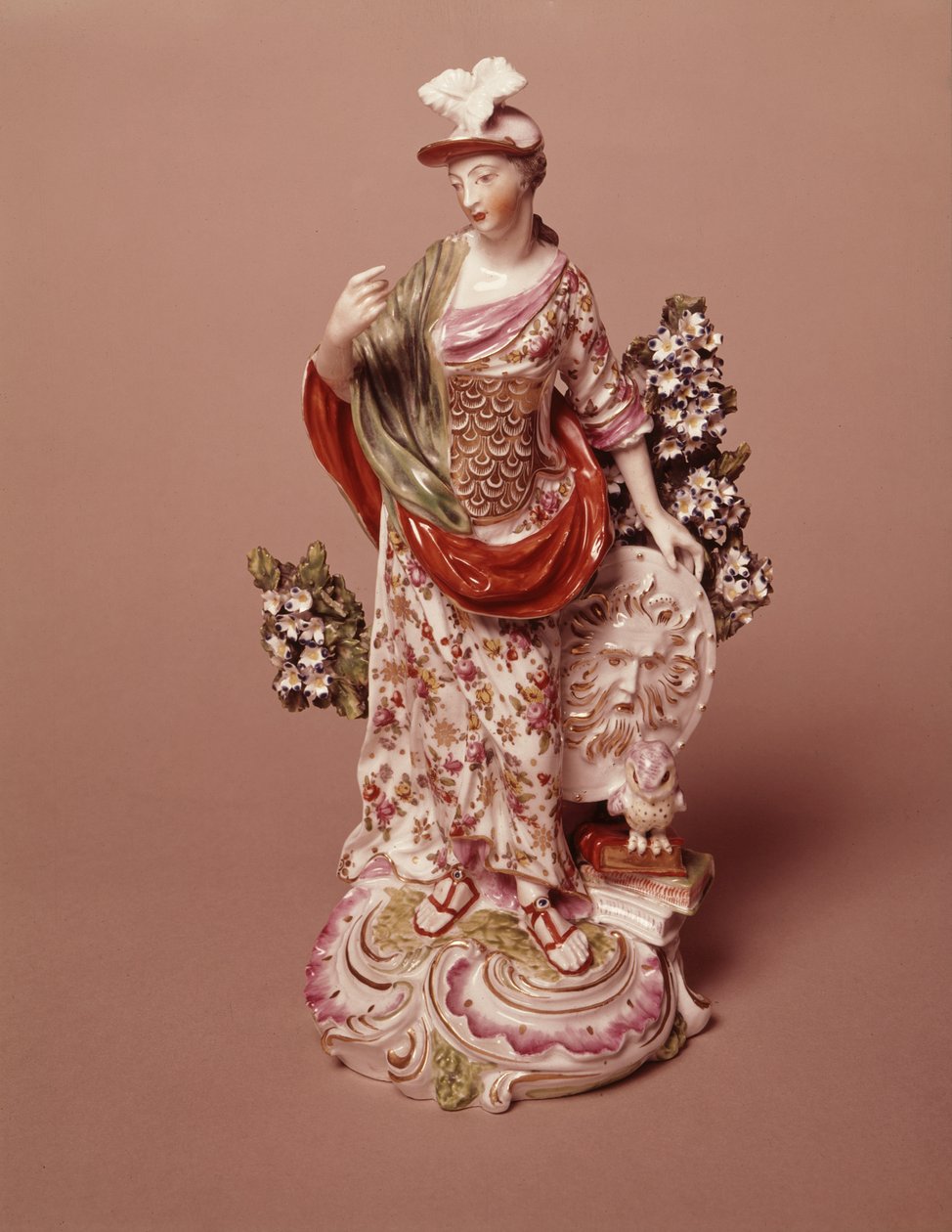 Tanrıça Athena Figürü, Derby Porselen İşleri, c.1800 (porselen) by English School